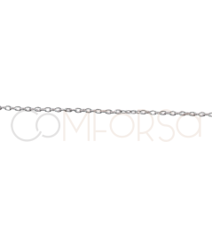 Sterling silver 925 cable cut chain with jump rings