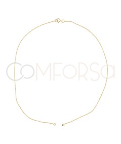 Gold-plated sterling silver 925 cable cut chain with jump rings
 Finish-Gold-plated sterling silver 925ml