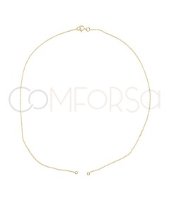 Gold-plated sterling silver 925 split cable chain with jump rings
 Finish-Gold-plated sterling silver 925ml