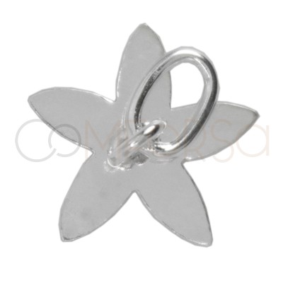 Sterling silver 925 Star-shaped stone fitting 10 x 8 mm