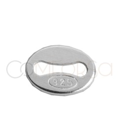 Sterling silver 925 hallmark tag 4 x 5 mm