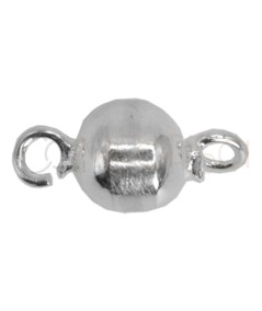 Sterling silver 925 round bead with jumprings 6 mm