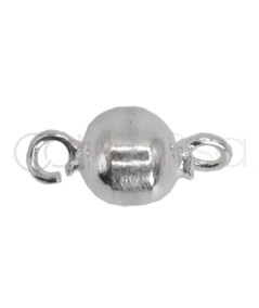 Sterling silver 925 Round bead with 2 ring 4 mm