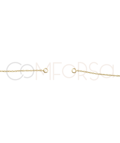 Sterling silver 925 cable cut chain with jump rings