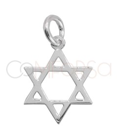 Sterling silver 925 Star of David pendant 10mm