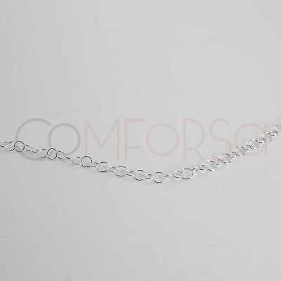 Sterling silver 925 loose belcher chain 3.4mm