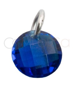Gold-plated sterling silver 925 Spinel floating zirconia pendant 6mm
 Finish-Sterling silver 925ml
