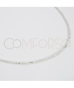 Sterling silver 925 choker with moonstone