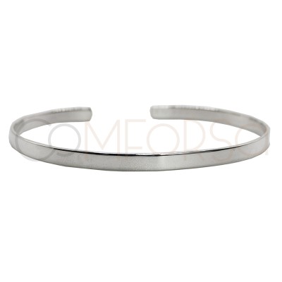 Engraving + Sterling silver 925 flat bracelet 63 x 47 mm