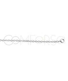 Sterling silver 925 choker with 3 crystal zirconias