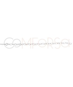 Sterling silver 925 choker with different diamond circles