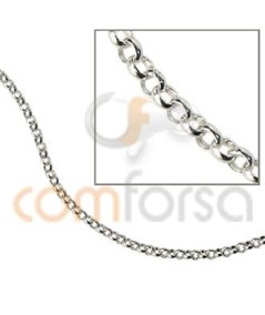 Sterling silver 925 loose belcher chain 2.4mm