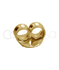 Sterling Silver 925 Gold-plated Scrolls 5mm