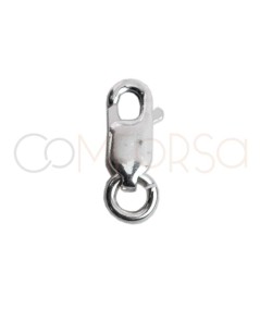 Sterling silver 925 lobster clasp with jump ring 2.5 x 7mm