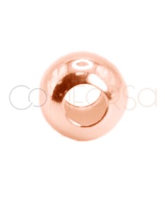 Gold-plated sterling silver 925 flat ball 2.5 mm (1.2)