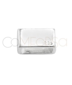 Sterling silver 925 rectangular cube connector 10 x 6mm