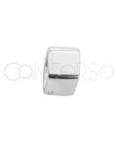 Sterling silver 925 rectangular cube connector 10 x 6mm