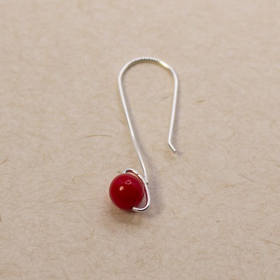 Sterling silver 925 ear wire for double-opening earrings 11 x 33mm