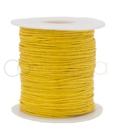 Yellow matt wax thread 1mm
