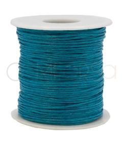 Turquoise matt wax thread 1mm