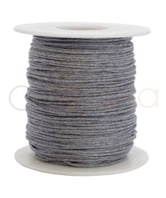 Grey matt wax thread 1mm