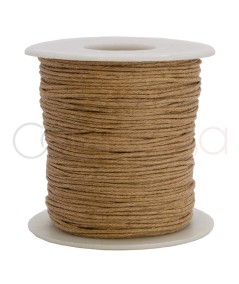 Matt beige wax thread 1.5mm