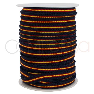 Navy blue elastic cord with...