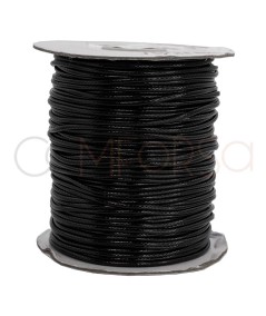 Black waxed cord 2mm