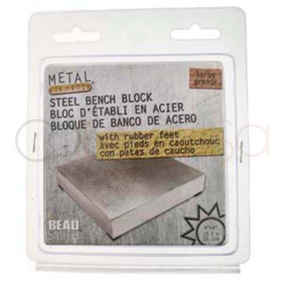 Steel Jewellery Bench Block 10.1 x 10.1 cm