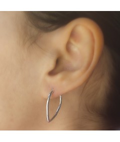 Sterling silver 925 drop earring 13 x 24mm