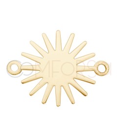 Sterling silver 925 sun connector 20mm