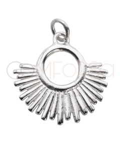 Sterling silver 925 sun circle pendant 20mm