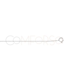 Sterling silver 925 mini heart anklet 22 + 4cm