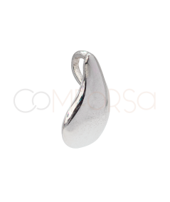 Sterling silver 925 mini drop shaped pendant 10 x 15mm