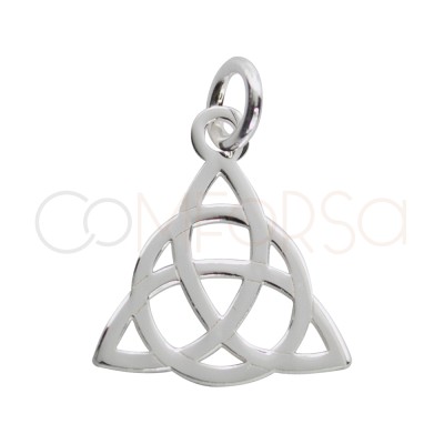 Sterling silver 925 triquetra pendant 13 x 14mm