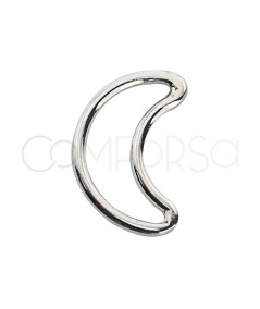 Sterling silver 925 moon jumpring connector 8 x 12mm