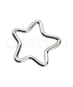 Sterling silver 925 star jumpring connector 11mm