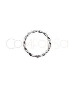 Sterling silver 925 circular curly jumpring connector 5mm