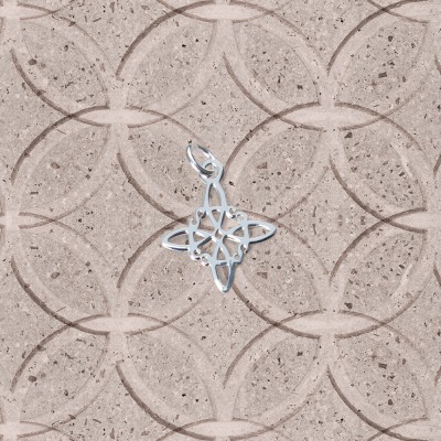 Sterling silver 925 Celtic knot pendant 13.3 x 13.3mm