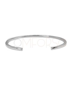 Sterling silver 925 square thread bracelet 70mm