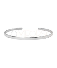 Sterling silver 925 flat bracelet 60mm