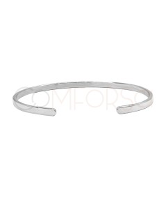 Sterling silver 925 flat bracelet 60mm