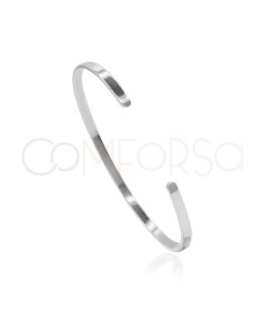 Sterling silver 925 flat bracelet 60mm