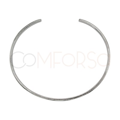 Sterling silver 925 flat bracelet 60mm