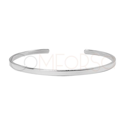 Engraving + Sterling silver 925 flat bracelet 60mm