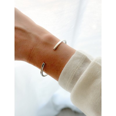 Sterling silver 925 square thread bracelet 70mm