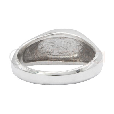 Sterling silver 925 signet ring 7mm