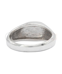 Engraving + Sterling silver 925 signet ring 7mm