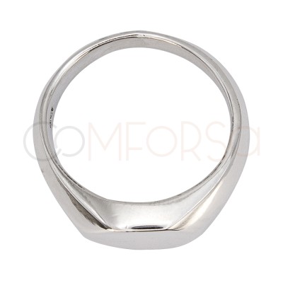 Engraving + Sterling silver 925 signet ring 7mm