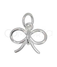 Sterling silver 925 bow pendant with jump ring 10 x 10mm